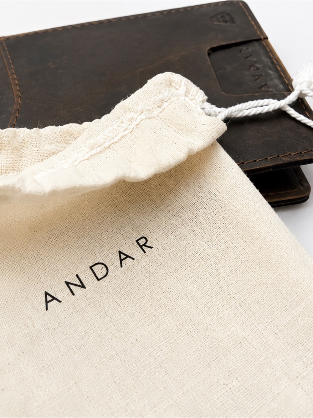 ANDAR Ambassador Men’s Leather Card Wallet in Dark Brown NWOT
